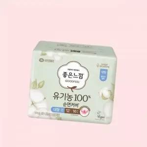 좋은느낌 유기농 순면커버 생리대 울트라 슬림 대형 16매 X 1EA 4615911