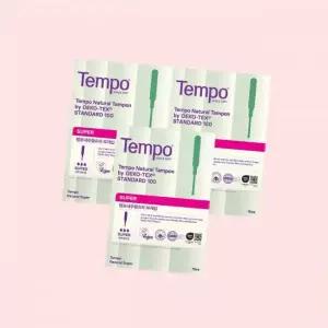 템포 내추럴 유기농 순면 탐폰 슈퍼 16p X 3팩 + 이너밸런스 10p 4605163