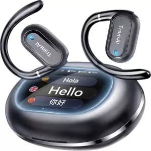 AI 번역 이어버드 실시간 157개 언어 통역 이어폰 오픈이어 컴포트 지원 음악 전화 재생 여행 비즈니스를