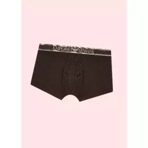 엠포리오 아르마니 언더웨어 남성 남자 맨즈 로고 밴딩 피케 코튼 면 팬티 드로즈 브리프 속옷 초코 250943