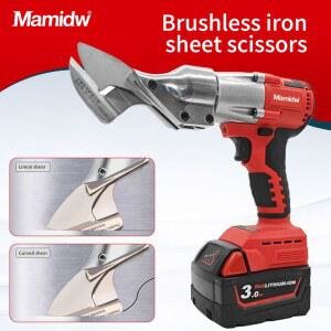 dw 400W 무선 금속 전단 브러시리스 18V 배터리 가위 가변 전기 속도 조명이있는 LED