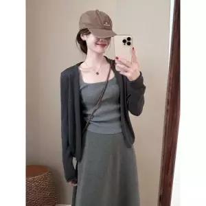 엘럽 여성 가을 상의 코트 솔리드 자켓 케이프 테일러드 박템3