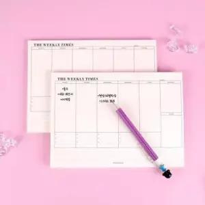 [문구/오피스] 주간 위클리 플래너 60매 스케줄러