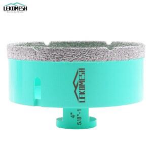 1pc 25 35 100mm 다이아몬드 구멍 코어 타일 드릴 모양의 세트 키트 브레이징 도자기 톱니 비트 세라믹