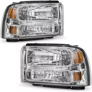 2005 2006 2007 포드 F250 F350 F450 F550 슈퍼 듀티/2005 익스커션 크롬 하우징 앰버 리플렉터 드라이버