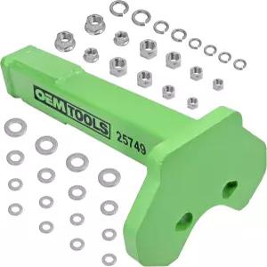OEMTOOLS 25749 휠 베어링 제거 도구 액슬 볼트 허브용 5 6 8 러그 호환되는 강화 타격판 범용 마운트