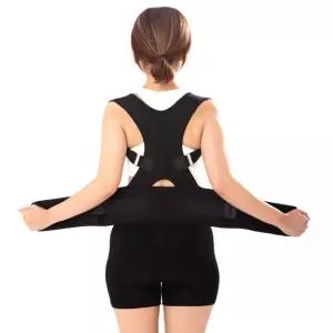 거북목 교정보호대 등 바른자세 척주 교정밴드 허리