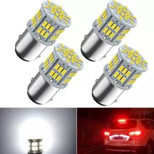 1157 LED 브레이크 전구 12V-24V 7528 2357 2057 BAY15D 차량용 트레일러 보트용 테일 라이트 교체 54SMD