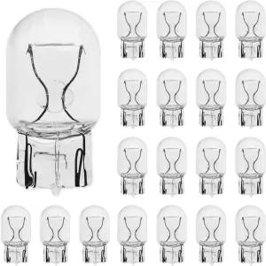 Lanuovx 7440 브레이크 전구 20팩 T20 자동차 테일 미니어처 미니 후진등 트럭 SUV 교체