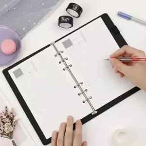 [문구/오피스] 데일리 스케줄러 정리 A5 활용 속지 노트 180매 플래너 다이어리 6공