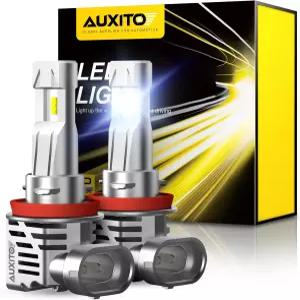 AUXITO H11/H8/H9 LED 안개 전구 60W 6500K 쿨 화이트 15000ml 2팩