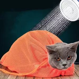 고양이 목욕망 그루밍백 주머니 발톱깍기 할큄방지