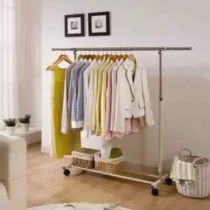 옷걸이행거스탠드 이동식 행거 스탠드 옷걸이 정리 옷장 드레스룸 1단