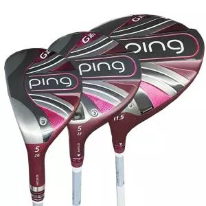 중고  GLe2 여성용 왼손 드라이버,우드,유틸리티 L 좌타 조합세트 (D5A)