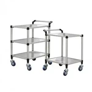 [콩심팥심]이동식 주방 트롤리 3단 서빙 웨건 다용도 카트 바퀴 달린 수납선반