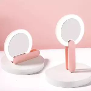 1초 접이식 손잡이 LED 손거울 조명거울 뷰티조명 LED거울 LED손거울 led뷰티거울 휴대용손거울