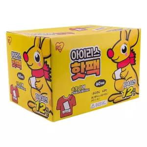 아이리스 붙이는핫팩 60매 파스형 낚시 캠핑 레포츠
