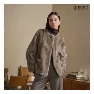 [유로컬렉션][택가 898000원]크루넥 밍크 자켓 3127597