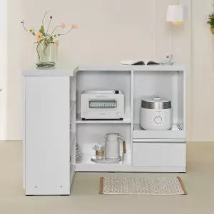 동서가구 클린 아일랜드 홈바 테이블 인조대리석 사각 식탁 코너 홈바형 DF926038