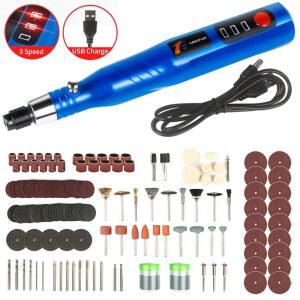 30W USB 소형 무선 드릴 미니 도구 충전 DIY 조각사 휴대용 조각 전기