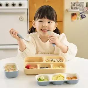 [핫트랙스]에디슨 실리콘 흡착 5구 식판