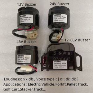 후진 알람 백업 부저, 비퍼 허머, 전기 자동차 지게차, 깔판 트럭, 골프 왜건, 97db, 12V, 24V, 48V, 72V, 80V