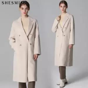 [쉬즈미스(SHESMISS)] 울 히든 스냅 버튼 핸드메이드 코트19192214588585