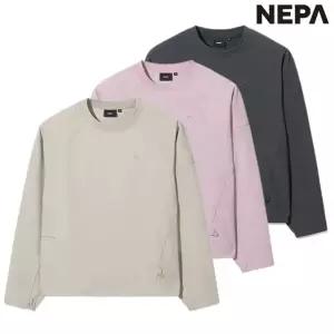 네파 여성 가을겨울 컴포 웜 캐주얼 세미 크롭 맨투맨 티셔츠 7L653612357648
