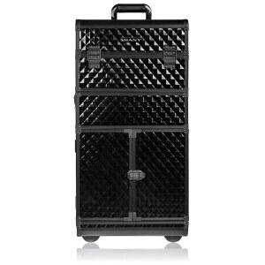 샤니 레벨 시리즈 프로 메이크업 아티스트 롤링 트레인 케이스 - 트롤리 호기심 많은 블랙