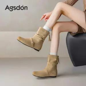 여성 가을 빈티지 겨울 신발 슬림 통굽 아우구스투톤 부츠 앵클부츠 아이템 플랫워커 메일라드 워커 트렌디