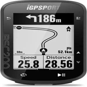 iGPSPORT BSC200S GPS 자전거 컴퓨터 무선 경로 내비게이션 2.4인치 화면 블루투스 ANT 사이클 IPX7 방수