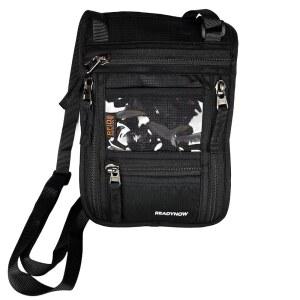 RFID 차단 기능이 있는 여행용 목 지갑 여권 홀더 u2013 경량 파우치, 지퍼 포켓 3개 포함 안전한 정리함, ID 창, 조절 가능한 스트랩, 통기성 메쉬 백 8