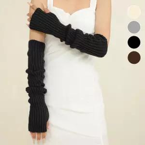 방한워머 니트 롱기장 암워머 핸드워머 패션 팔토시 xeK8+4CUx