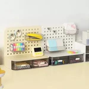 히키스 데스크 미니 타공판 서랍 오거나이저 책상정리 수납 꾸미기