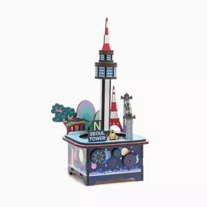 우리나라 나무 오르골 남산타워 만들기 키트 단품 외국인선물 숭례문모형