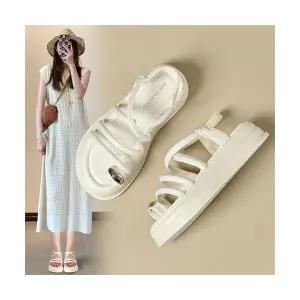 여성 비치 스트랩 신발 샌들 크로스 러블리 통굽 보헤미안 토오픈 다올5