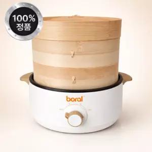 보랄 더 셰프 대나무 전기 찜기 멀티쿠커 1.7L
