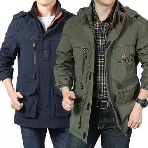 남성 야상 하프 후드 점퍼 잠바 남자 바람막이 사파리집업 자켓 남자봄 아우터 빅사이즈 캠핑 등산