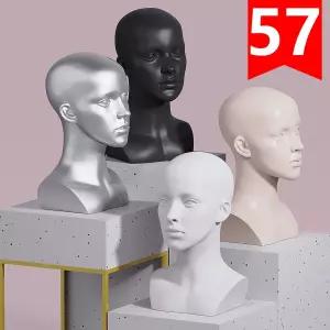 두상 마네킹 거치대 옷가게 목걸이 디스플레이 피팅