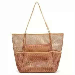 매쉬 비치백 여름 물놀이 수납가방 바캉스 필수템 수영장 해변 여행 숄더백 휴양 빅사이즈 다용도 이용 메