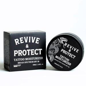 30SPF 자외선 차단제가 함유된 대퍼 피크 타투 모이스처라이저 | 보습 및 미백 효과가 있는 크림 / 밤 비타민 E, 시어 버터, 호호바 씨드 오일이 밤,