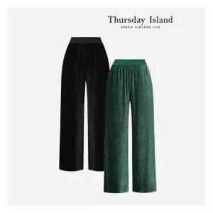 써스데이아일랜드 Thursday Island 벨벳 밴딩 와이드 팬츠 T236MPT134W 3541680