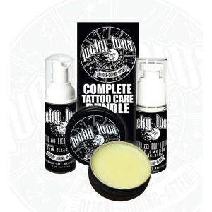 럭키루나 컴플리트 타투 케어 번들, 애프터케어 키트에는 거품 비누, 1온스 매직 살브, 및 바디 로션, 전문가용 힐링이 포함되어 있습니다