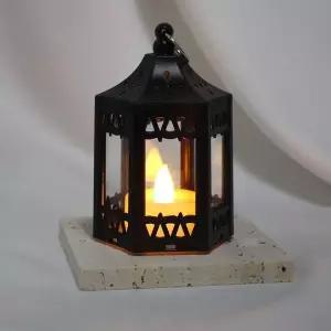 캔들케이스 랜턴 블랙 케이스 홀더 소품 양초 조명