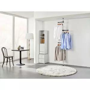 업그레이드 행거 1단옷정리 옷방 원룸 고정식 드레스 걸이 고정형 폴행거 스탠드