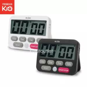 아쿠바 듀얼타이머 디지털 큰알람 소리90dB 쿠킹알림요리 튀김 찜타이머 음식 주방 베이