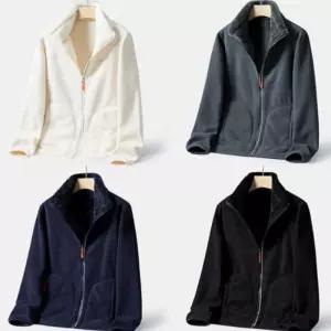 양면 양털 플리스 집업 점퍼 후리스 자켓 로카티 남자 바람막이 전술 군대 군인