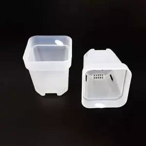 반투명 플라스틱 사각 삽목 유목 슬릿분 미니화분