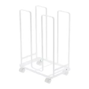 종이박스 거치대 이동식 정리대 카트 진 분리수거 정리함