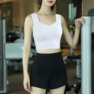 [_의류]썸머 스포츠 트레이닝 크롭 나시 반바지 상하의 세트